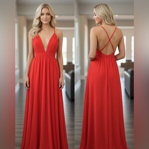 Forever 21 Red Maxi Dress Size S New